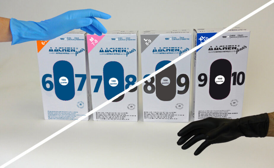 fortis azul y negro con guantes nuevo packaging